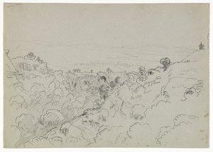 View near Lentini, Sicily, 1842